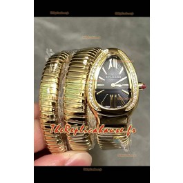 Bvlgari Serpenti Tubogas en double spirale or rose réplique de la montre Super Clone