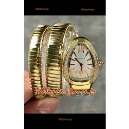 Bvlgari Serpenti Tubogas en double spirale or rose réplique de la montre Super Clone