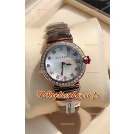 Montre Bvlgari LVCEA Edition en acier or rose bicolore - Réplique 1:1