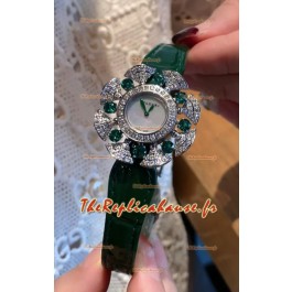 Montre Bvlgari Divas's Dream Edition en boîtier acier - Lunette pavée de diamants - Réplique suisse