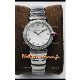 Bvlgari LVCEA Edition Montre en acier inoxydable cadran blanc - Réplique Miroir 1:1 