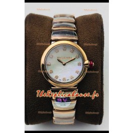 Bvlgari LVCEA Edition Montre en acier rose bicolore - Réplique miroir 1:1