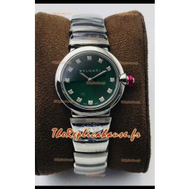 Bvlgari LVCEA Edition Montre en acier inoxydable cadran vert - Réplique Miroir 1:1