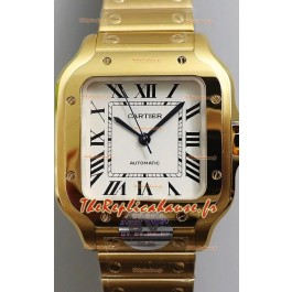 Montre réplique 1:1 de Cartier - 36MM or jaune Mouvement suisse 