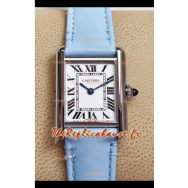 Cartier Tank Solo Montre suisse à quartz avec boîtier en acier inoxydable 