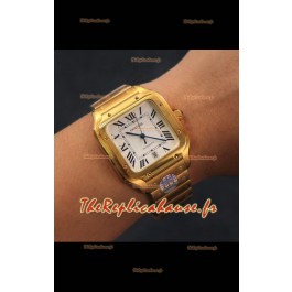 Santos De Cartier Réplique 1:1 - 40MM Or Jaune Montre Mouvement Suisse