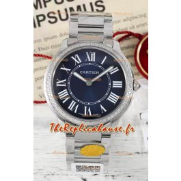 Cartier Ronde Must 36MM Cadran Quartz Bleu Réplique Montre Suisse 1:1 