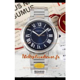 Cartier Ronde Must 36MM Cadran bleu suisse Réplique montre suisse 1:1 