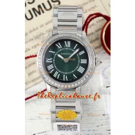 Cartier Ronde Must 29MM Cadran Vert Suisse Quartz Réplique montre suisse 1:1 