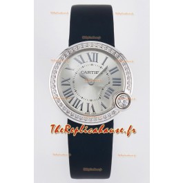 Ballon Blanc De Cartier Montre Super Clone 30MM Boîtier Acier 