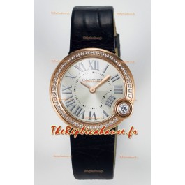 Ballon Blanc De Cartier Super Clone 30MM en Boîtier Or Rose