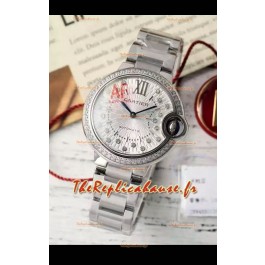 Ballon De Cartier Automatique Suisse 1:1 Qualité Miroir 33MM en acier inoxydable