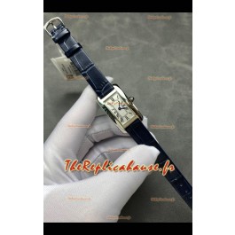 Cartier Tank Americaine Ladies Montre suisse à quartz pour dames Réplique 1:1 Boîtier acier