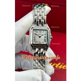 PANTHERE de Cartier Edition 27mm Cadran Perle Montre Suisse Miroir 1:1 Boîtier Acier