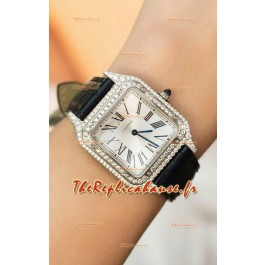 Montre Cartier Santos Dumont 27.5MM Édition Super Clone Boîtier Mossanites