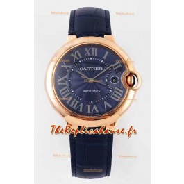Ballon De Cartier Swiss Automatic Qualité Miroir 1:1 42MM dans un boîtier en or rose