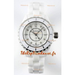 Chanel J12 Ladies Montre à boîtier en céramique blanche Réplique de montre Miroir 1:1 