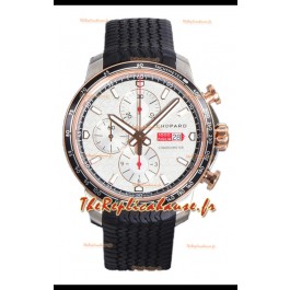 Chopard Mille Miglia GTA Chronograph bicolore Réplique Miroir 1:1 - Cadran blanc 