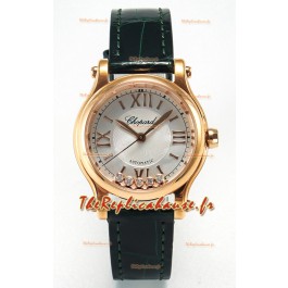 Chopard Happy Sport Montre Réplique Automatique Suisse - Boîtier Or Rose - 30MM 