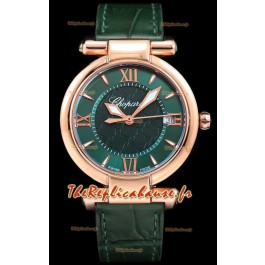 Chopard Imperiale White Dial Swiss Automatic Replica Watch dans un boîtier en or rose 904L Steel 