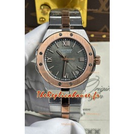 Chopard Alpine Eagle Cadran gris or rose bicolore Réplique Montre Super Clone 