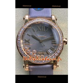 Chopard Happy Sport Montre 1:1 Suisse à Quartz 36MM avec boîtier en or rose