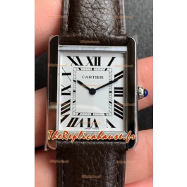 Montre "Cartier Tank Solo" Montre suisse à quartz dans un boîtier en acier inoxydable - 24MM de large