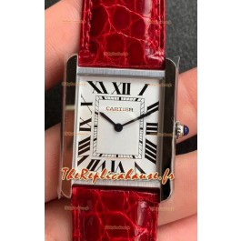 Montre "Cartier Tank Solo" Montre suisse à quartz dans un boîtier en acier inoxydable - 24MM de large