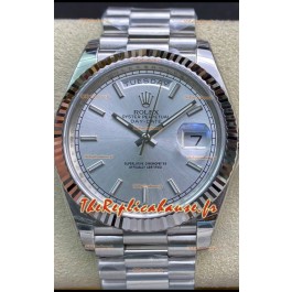 Montre Rolex Day Date Présidentielle 904L Acier 40MM - Cadran Acier 1:1 Miroir Qualité