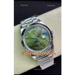 Rolex Day Date Présidentielle M228239-0033 904L Acier 40MM - Cadran vert olive Montre qualité miroir 1:1