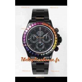 Montre Rolex Daytona Blaken Edition Réplique Suisse 1:1 Miroir Mouvement Cal.4130 Boîtier en PVD