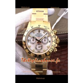 Montre Rolex Cosmograph Daytona 116508 Or Jaune Mouvement original Cal.4130 - Montre améliorée Ultimate 904L Acier