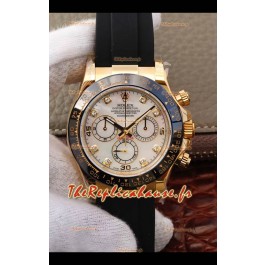 Montre Rolex Cosmograph Daytona 116508 Or Jaune Mouvement original Cal.4130 - Montre améliorée Ultimate 904L Acier