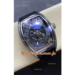 Franck Muller Curvex Grand Central Tourbillon Montre en acier inoxydable Réplique Montre 1:1