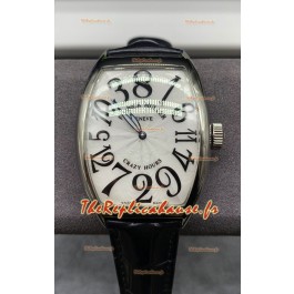 Franck Muller Crazy Hours Réplique Montre Super Clone Automatique Suisse cadran blanc