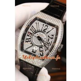 Franck Muller Vanguard Edition Réplique Montre Suisse - Chiffres noirs