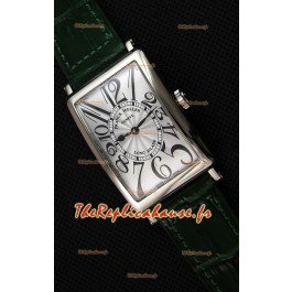 Montre Franck Muller Long Island Montre femme avec mouvement suisse à quartz Bracelet vert Réplique 