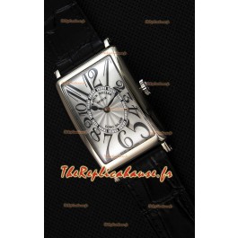 Montre Franck Muller Long Island Montre femme avec mouvement suisse à quartz Bracelet noir Réplique 