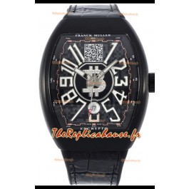 Franck Muller Vanguard Encrypto BTC V45 PVD Boîtier Réplique Montre Suisse