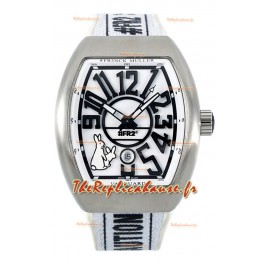 Franck Muller « Fr2nck » Vanguard Rabbit Edition Réplique Montre Suisse en Boîtier Acier