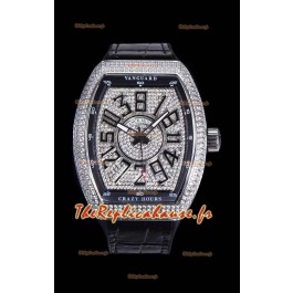 Montre Franck Muller Vanguard Crazy Hours Edition Réplique Suisse - Chiffres noirs