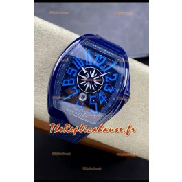Franck Muller Vanguard Yachting Céramique Bleue Montre Réplique 1:1 Suisse