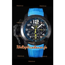 Montre Graham Chronofighter Superlight Carbon Bleu 1:1 Réplique Suisse 