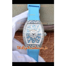 Montre Franck Muller Vanguard Femme 1:1 Réplique Suisse boitier acier de 32 mm de large