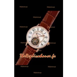 Montre Jaeger LeCoultre RENDEZ-VOUS Tourbillon 1:1 Qualité Miroir Réplique Suisse en boîtier or rose 