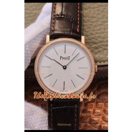 Montre Piaget Altiplano G0A31114 1:1 Réplique Suisse en or rose, cadran blanc 