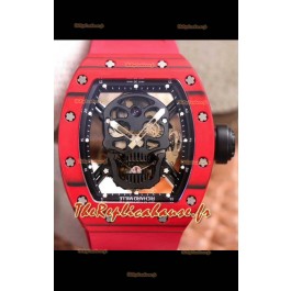 Montre Richard Mille RM052-1 Tourbillon dans un boîtier en céramique rouge - qualité miroir 1:1 