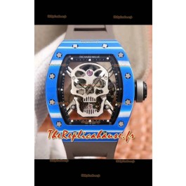 Montre Richard Mille RM052-1 Tourbillon dans un boîtier en céramique bleue - Qualité miroir 1:1 