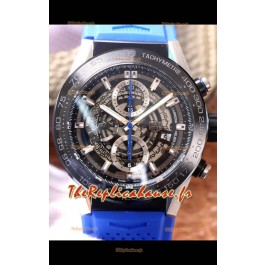 Montre Tag Heuer Carrera Heuer 01 Réplique Suisse Montre avec bracelet bleu 