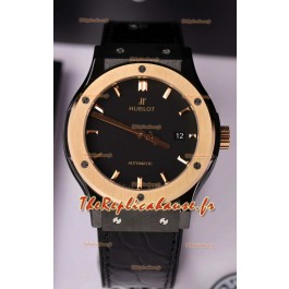 Hublot Classic Fusion Boîtier Céramique Lunette Or Rose Montre Superclone 42MM 